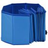 vidaXL Foldable Dog Swimming Pool Blue 47.2"x11.8" PVC