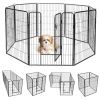 40 Inch 8 Metal Panel Heavy Duty Pet Playpen Dog Fence