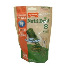 Nylabone Nutri Dent SIMPLE Natural Dental Fresh Breath Flavored Chew Treats 1ea-Medium; 8 ct