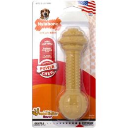 Nylabone Barbell Power Chew Durable Dog Toy Peanut Butter; 1ea-Medium-Wolf 1 ct