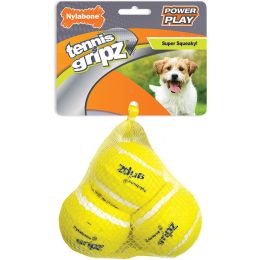 Nylabone Power Play Dog Tennis Ball Gripz Tennis; 1ea-SMall 3 ct