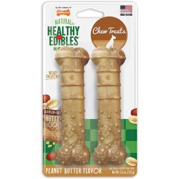 Nylabone Nubz Natural Dog Treats AllergenFree Peanut Butter Flavor 2 Count; 1ea-Large