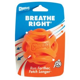 Chuckit! Breathe Right Dog Toy Fetch Ball Orange Large