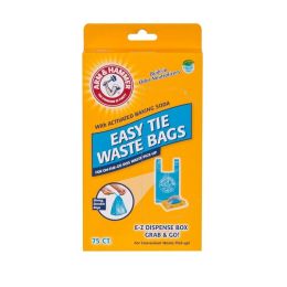 Arm and Hammer Easy-Tie Waste Bags Blue 75 Count