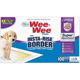 Four Paws Wee-Wee Pads with Insta-Rise Border - Dog Pee Pads 10 Count Standard 22" x 23"