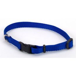 Coastal Adjustable Nylon Dog Collar with Plastic Buckle Blue 3-8 in x 8-12 in