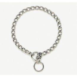 Titan Chain Training Dog Collar Medium Nickel; Chrome 2.5 mm x 16 in