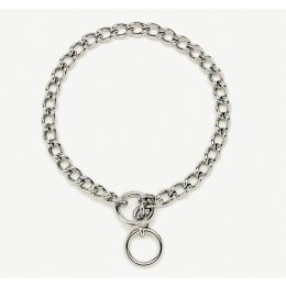 Titan Chain Training Dog Collar Medium Nickel; Chrome 2.5 mm x 22 in