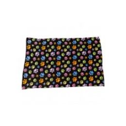 Spot Snuggler Rainbow Pawprint Blanket Black 40 in x 60 in