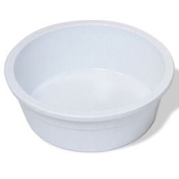 Van Ness Plastics Crock Heavyweight Dish for Dogs Crook Grey 106 oz Jumbo