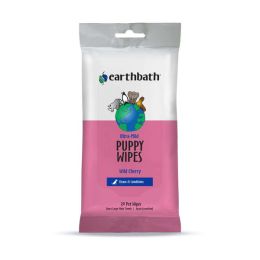 Earthbath UltraMild Puppy Wipes; Wild Cherry 30 count