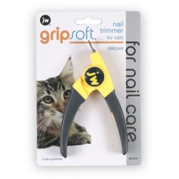 JW Pet GripSoft Cat Deluxe Nail Trimmer Yellow; Gray One Size