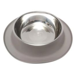 Messy Mutts Dog Feeder Grey 1.5 Cup