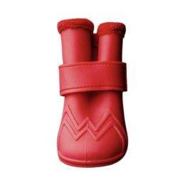 Canada Pooch Dog Wellies Lined Red Large