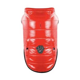 Canada Pooch Dog Puffer Vest Shiny Red 20