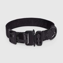 Canada Pooch Dog Waterproof Collar Black Medium