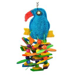 A and E Cages Happy Beaks Toucan Sam Bird Toy 1ea-One Size