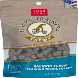 Cloud Star Chewy Tricky Trainers Salmon Flavor Dog Treats; 5-Oz. Bag