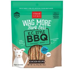 Wag More Bark Less Dog Jerky Grain Free K.C. Style Chicken 10oz.