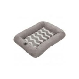 SnooZZy Zig Zag Low Bumper Kennel Dog Mat Grey Small