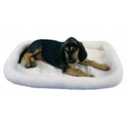 SnooZZy Sheepskin Bolster Kennel Dog Mat White Small