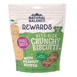 Natural Balance Pet Foods Rewards Crunchy Biscuits Dog Treats Peanut Butter 1ea-8 oz