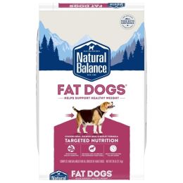 Natural Balance Pet Foods Fat Dogs Chicken and Salmon Formula Low Calorie Dry Dog Food 28 lb