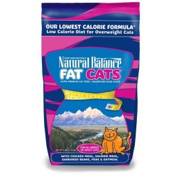 Natural Balance Pet Foods Fat Cats Chicken and Salmon Formula Low Calorie Dry Cat Food 6 lb