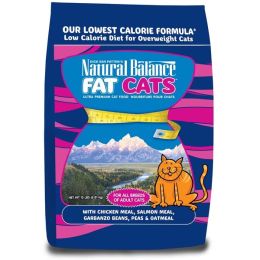 Natural Balance Pet Foods Fat Cats Chicken and Salmon Formula Low Calorie Dry Cat Food 15 lb