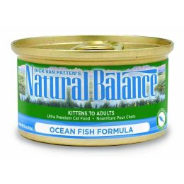 Natural Balance Pet Foods Ocean Fish Formula Canned Cat Wet Food 5.5 oz 24 Pack