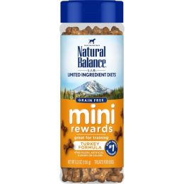 Natural Balance Pet Foods LID Mini Rewards Soft and Chewy Turkey Dog Treats 5.3 oz