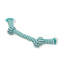 Mammoth Pet Products EXTRA FRESH 2 Knot Bone Toy 2 Knots Rope Bone Multi-Color 9 in Small