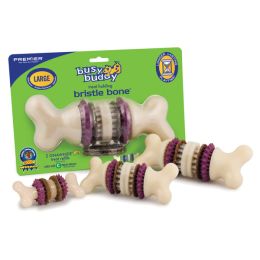 Busy Buddy Bristle Bone Chew Toy Multi-Color Small