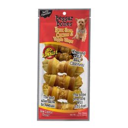 Savory Prime Beggar Bones Pork Skin; Chicken and Veggie Wraps Dog Treats 3.4 oz 7 Pack