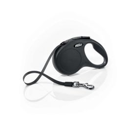 Flexi Classic Retractable Tape Dog Leash Black 16 ft Small