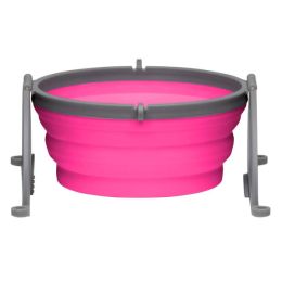 Loving Pets Travel Dog Bowl Pink Small