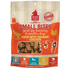 Plato Dog Small Bites Grain Free Organic Chicken 2.5O