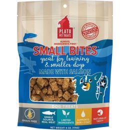 Plato Dog Strips Small Bites Grain Free Salmon 6Oz