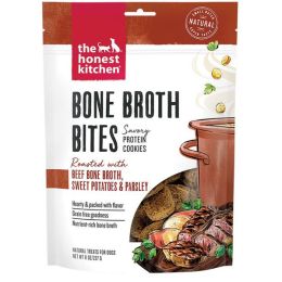 The Honest Kitchen Dog Bone Broth Bites Beef with Sweet Potato and Parsely 8oz.