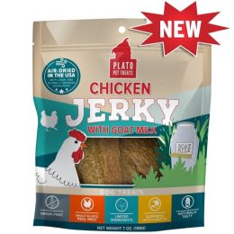 Plato Dog Jerky Chicken With Goat'S Milk 16Oz