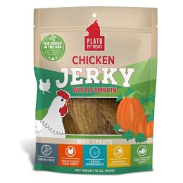 Plato Dog Jerky Chicken With Pumpkin 16Oz