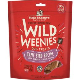 Stella and Chewys Dog Freeze Dried Weenie Game Bird 3.25 Oz.