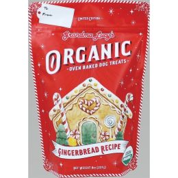 Grandma Lucy Dog Organic Baked Treats Gingerbread 8 Oz. (seasonal item)