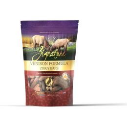 Zignature Dog Ziggy Bar Treat Venison 12oz.