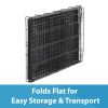 Single-Door Folding Dog Crate with Divider; XX-Large; 48"