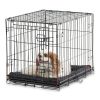 Single-Door Folding Dog Crate with Divider; 24"