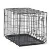 Single-Door Folding Dog Crate with Divider; XX-Large; 48"