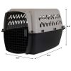 Pet Kennel for Dogs; Hard-Sided Travel Pet Carrier; Small/Medium; 26-inch Length